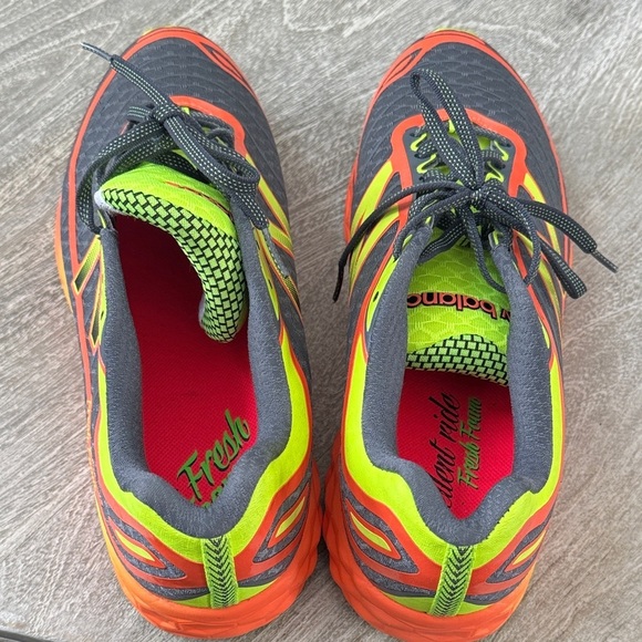 LIKE NEW New Balance Athletic Shoes - Dark Gray and Bright Orange main image 11